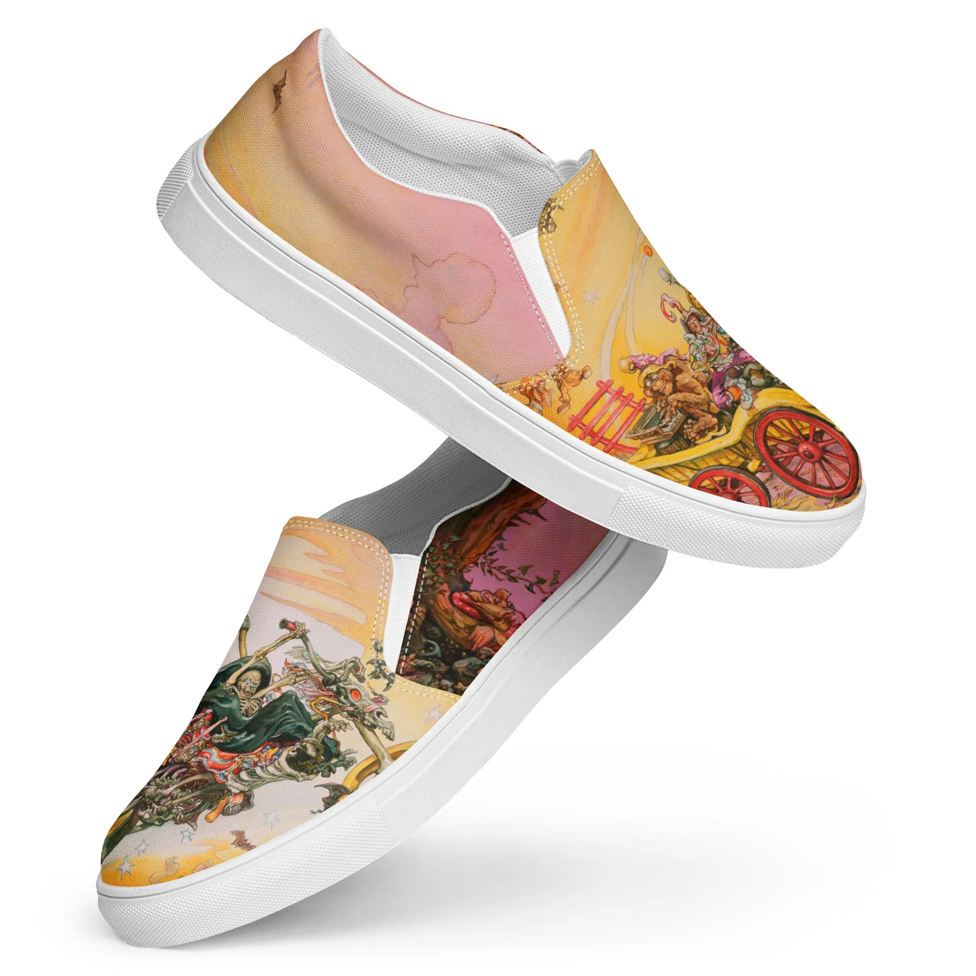 Midsole Support Men??s Soul Music slip-on canvas shoes *US SIZES SHOWN! USE CHART!