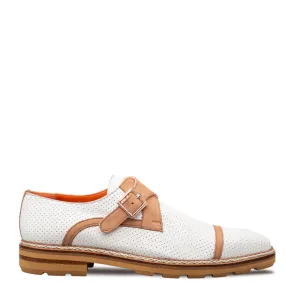 Alari Perforated Nubuck Monk Formal Footwear Prestige Mode