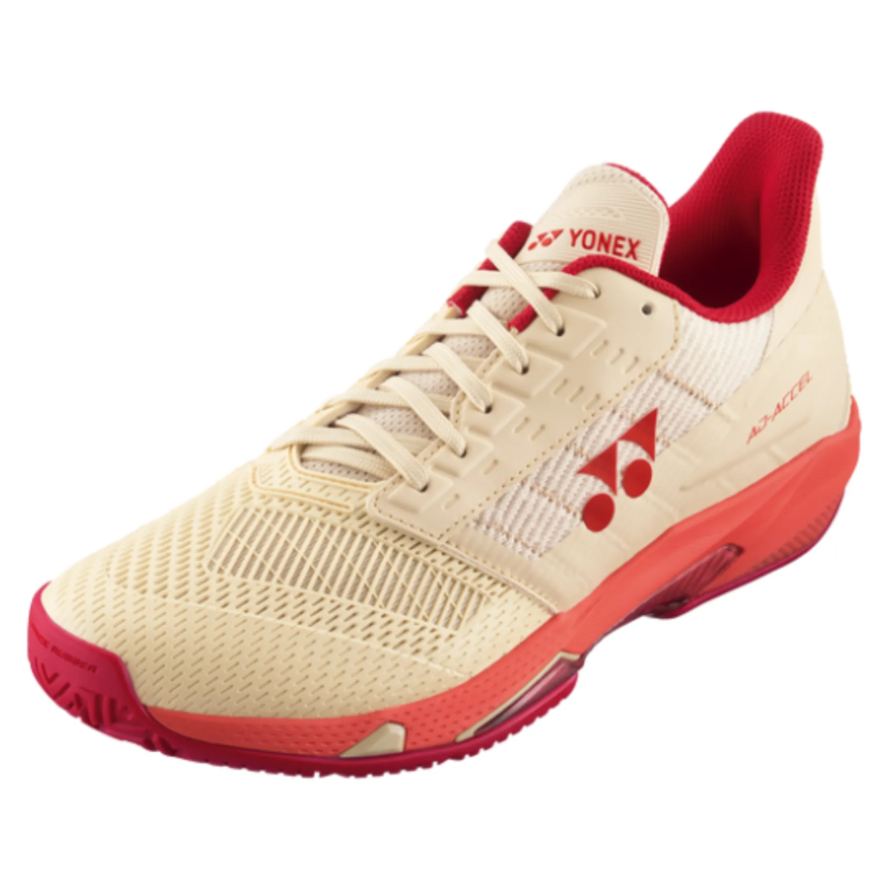 Quick lace Arch support Yonex 2025 AD-ACCEL Women All Court Tennis Shoes -  Beige/Pink