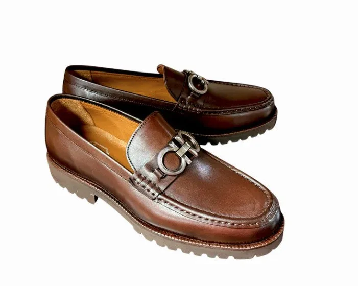 Ventilation holes Pelle "Newport" Loafer C179 Brown