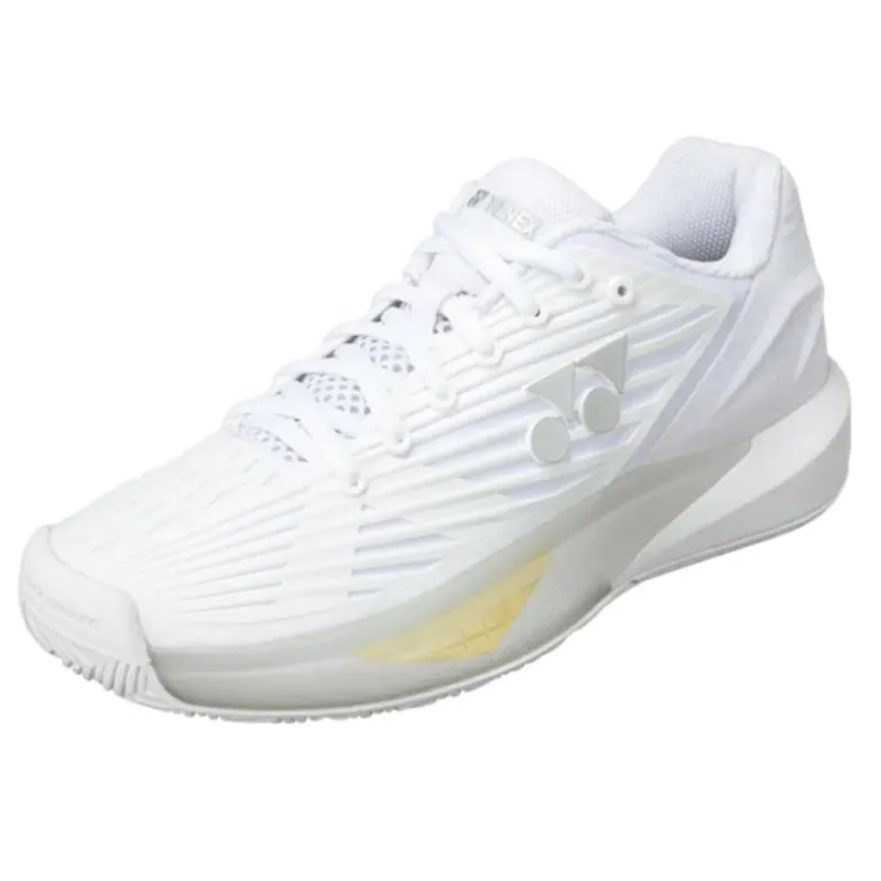 Yonex 2024 Eclipsion 5 Womens All Court Tennis Shoes - White/Cyan Outdoor Trail