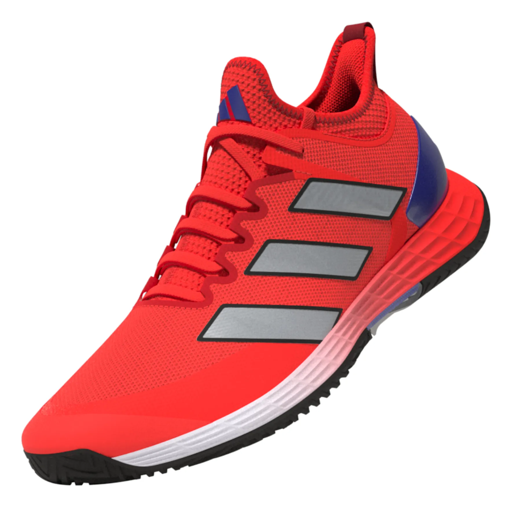 Adidas Performance Adizero Ubersonic 4 Lanza T Men Tennis Shoes - Solar Red Zip Up Design Outsole Grip