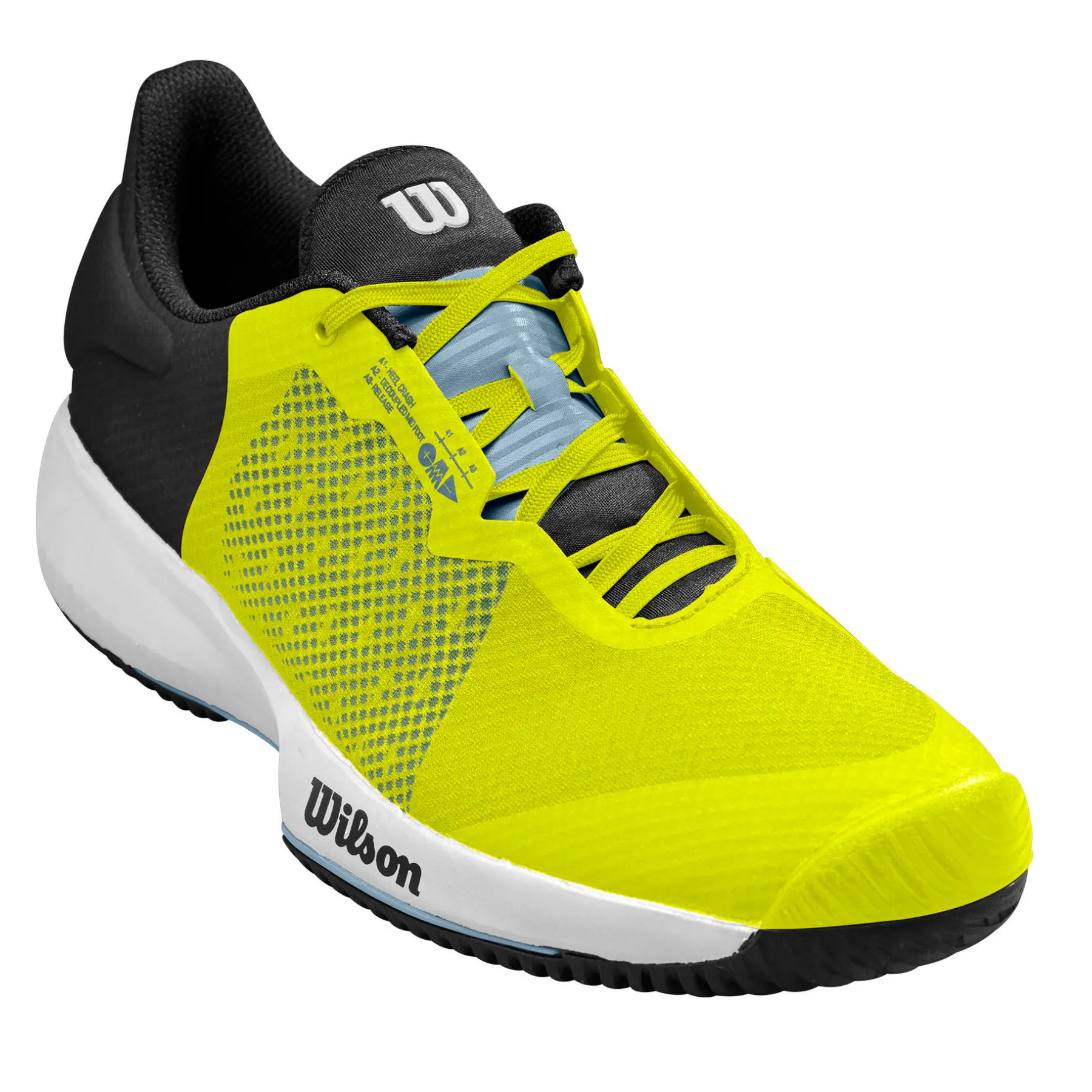Wilson Kaos Swift Tennis Shoes -  Sulphur Spring/ Blue fog/ Black Agility Drill