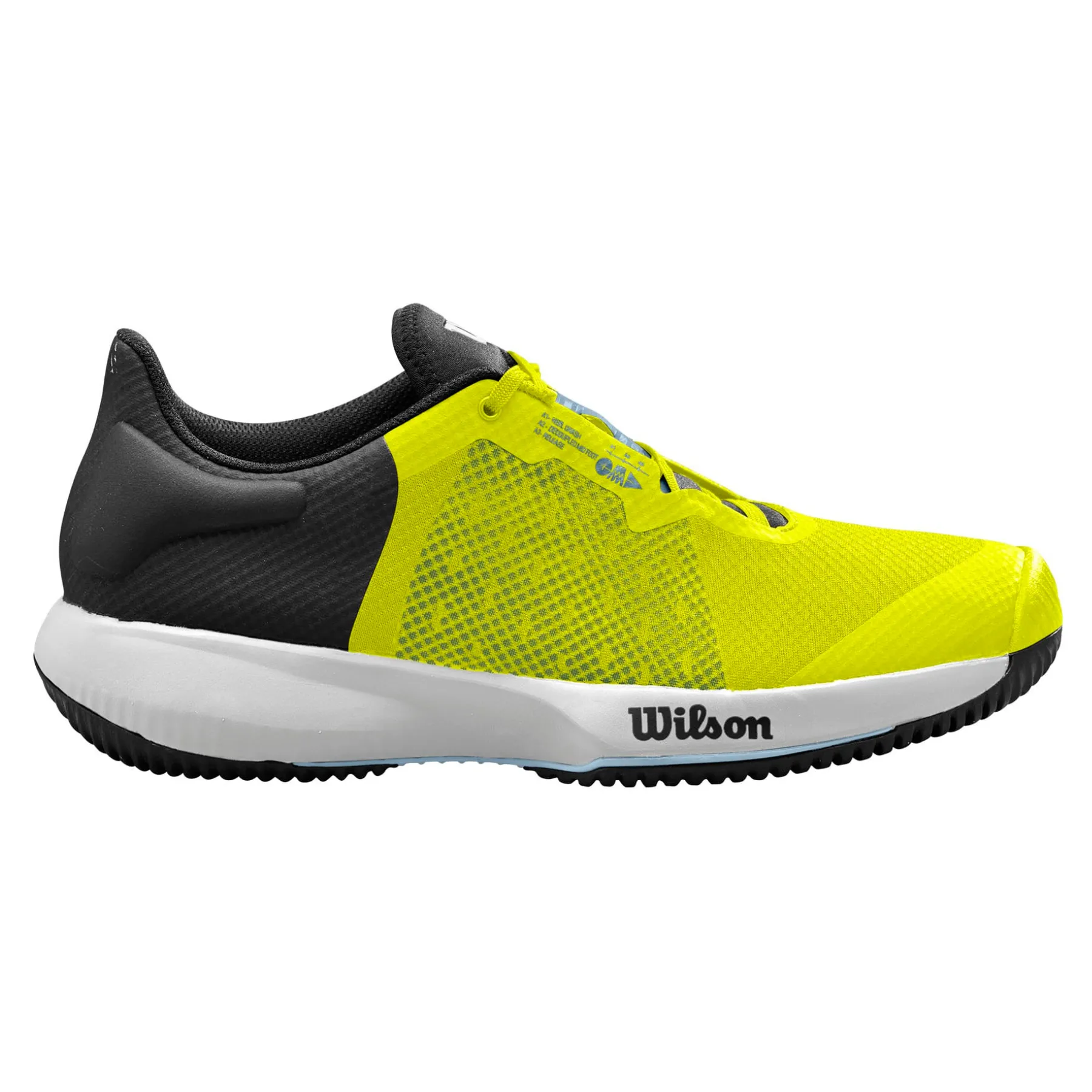 Wilson Kaos Swift Tennis Shoes -  Sulphur Spring/ Blue fog/ Black PU midsole Dynamic Sole