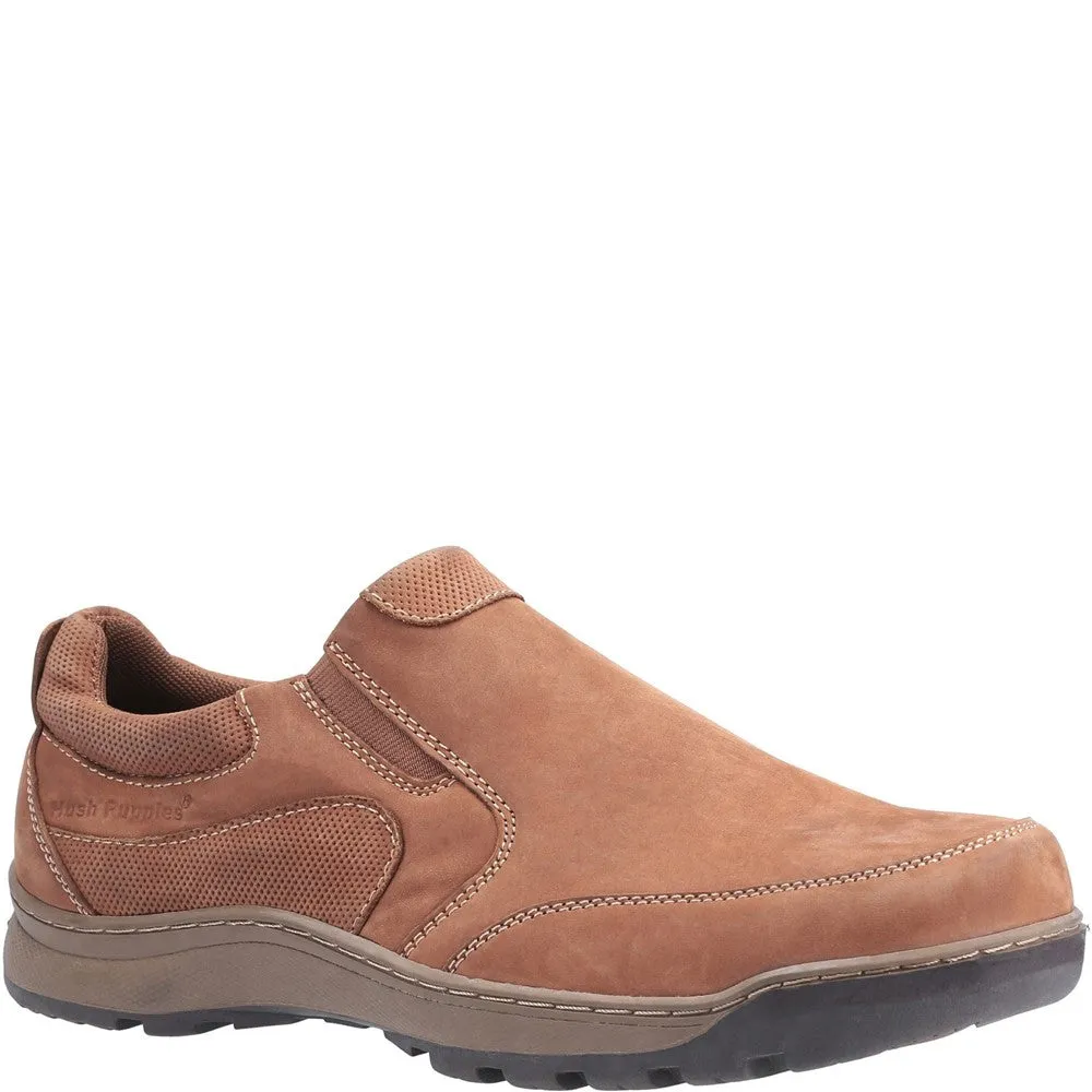 Wide fit Tan Jasper Slip-On Trainers