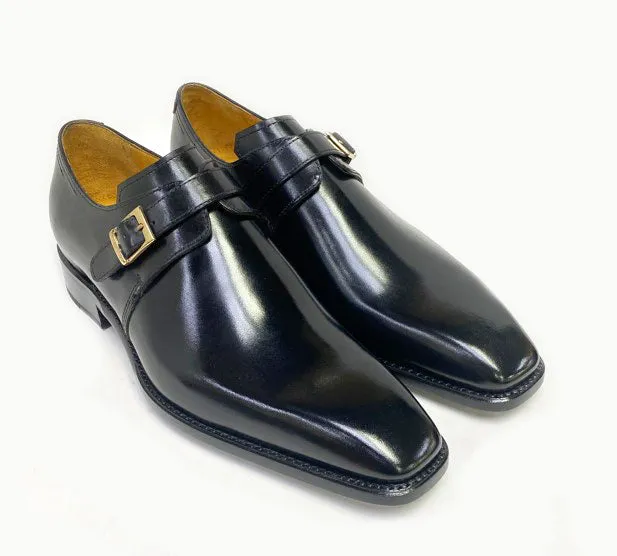 Ugo Vasare "Brooks" Monkstrap Shoe Black VIP Event