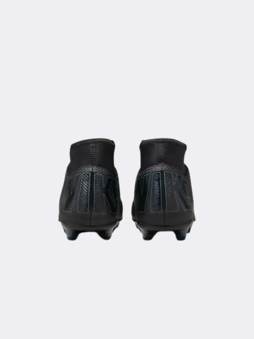Nike Mercurial Superfly 10 Club Fg Mg Men Football Shoes Black/Deep Jungle Fur trim kids' shoes Multi Directional Tread