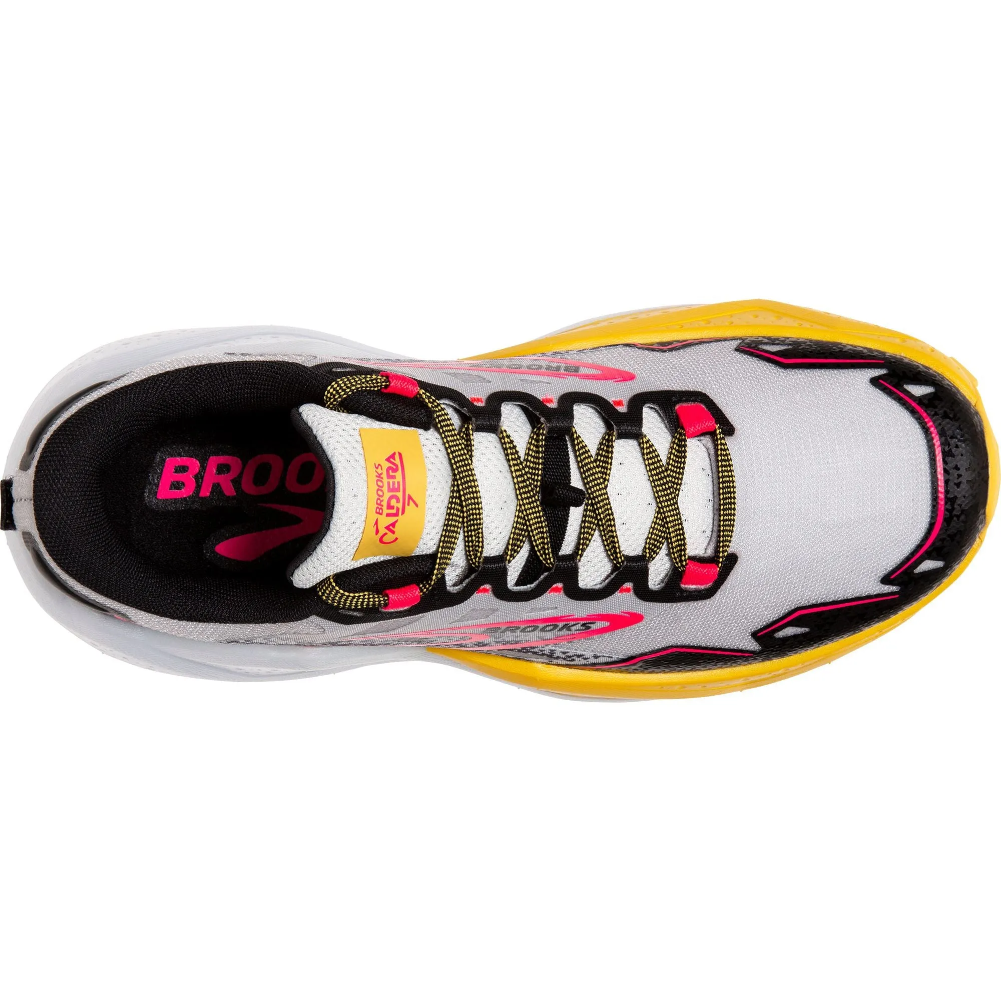 Tough Build Brooks Caldera 7 Womens Trail Running Shoes - White