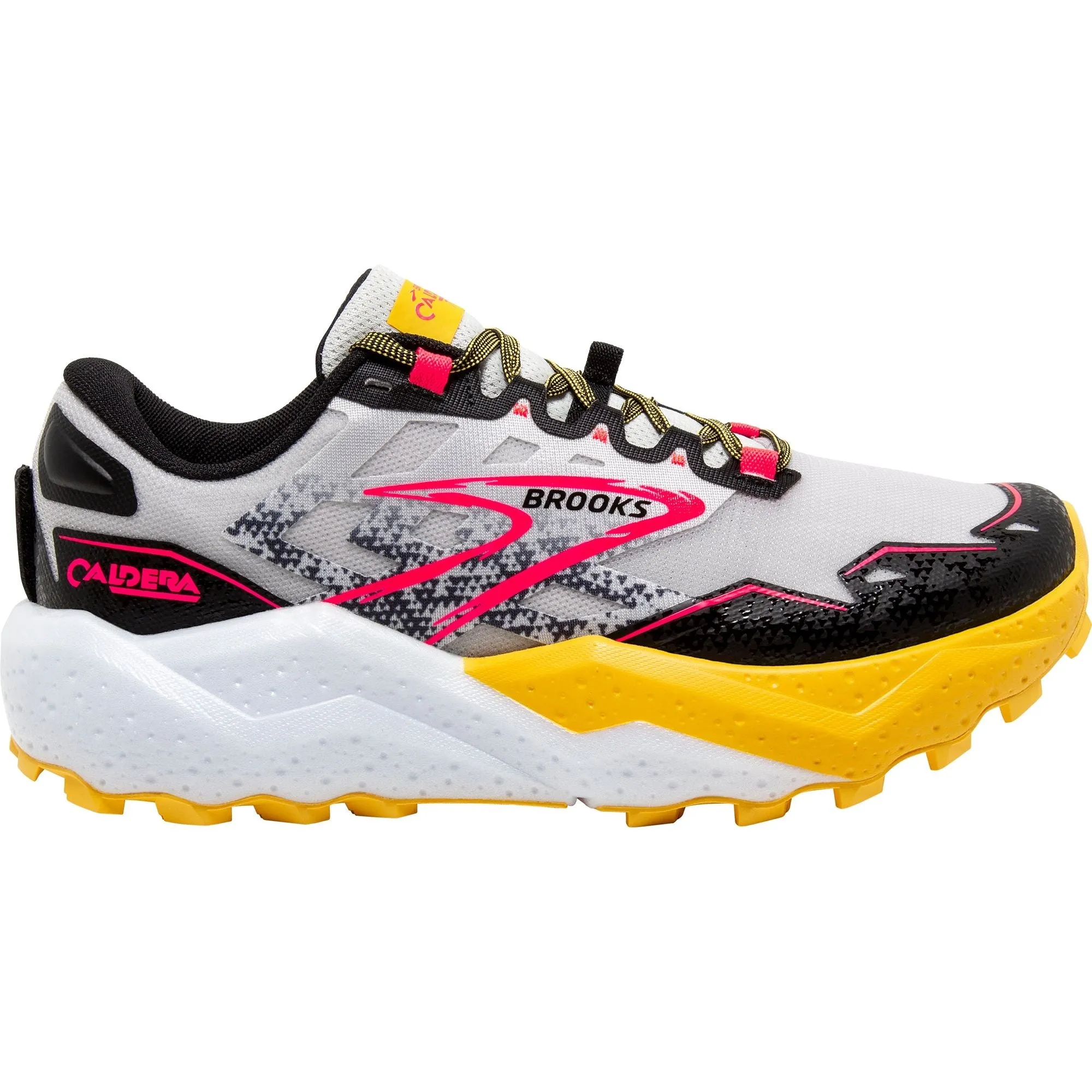 Muscle Focus Impact Comfort Brooks Caldera 7 Womens Trail Running Shoes - White