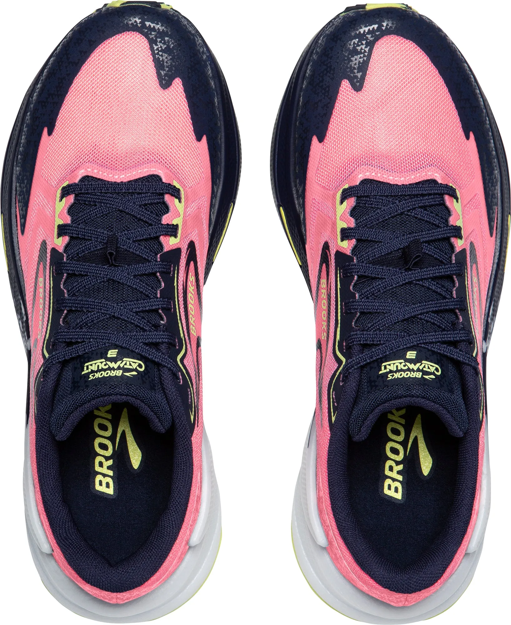 Brooks Catamount 3 Womens Trail Running Shoes - Pink Treads are optimized for multi-directional agility Road Running