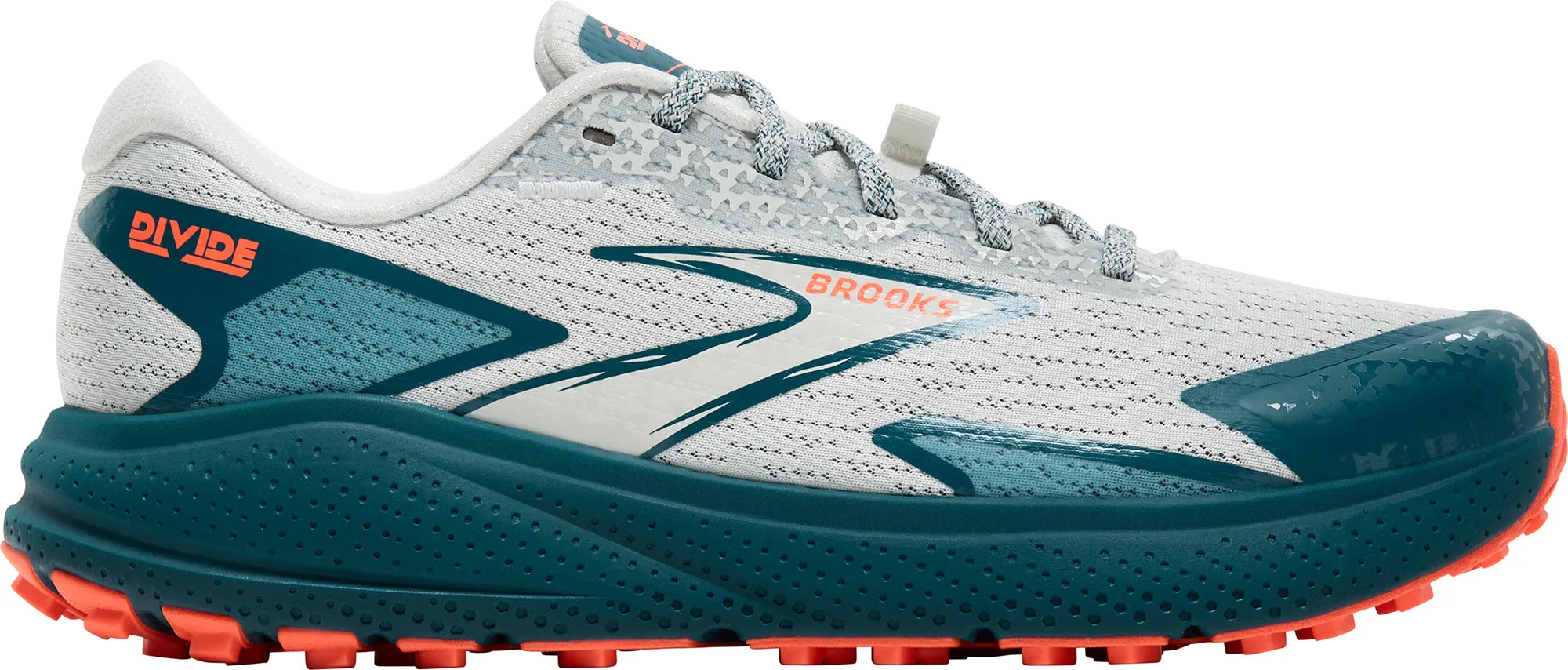 Step Transition Effortless Motion Brooks Divide 5 Womens Trail Running Shoes - Blue