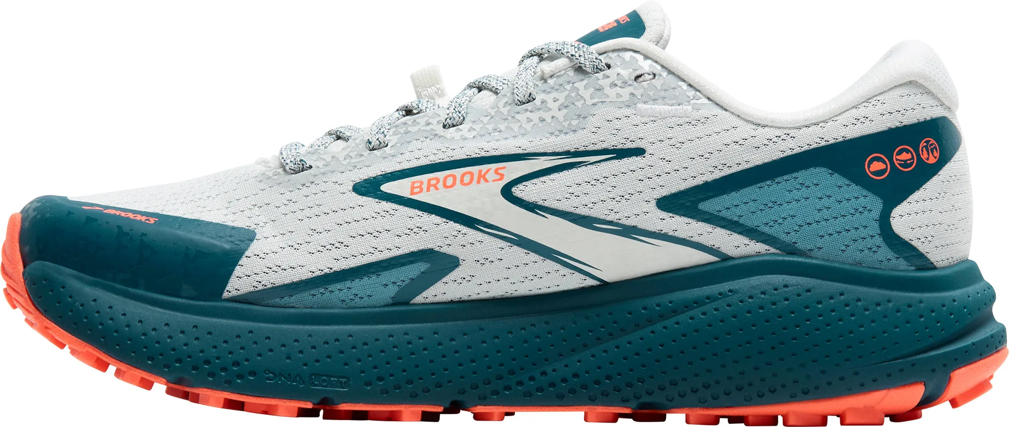Brooks Divide 5 Womens Trail Running Shoes - Blue Foot Focus