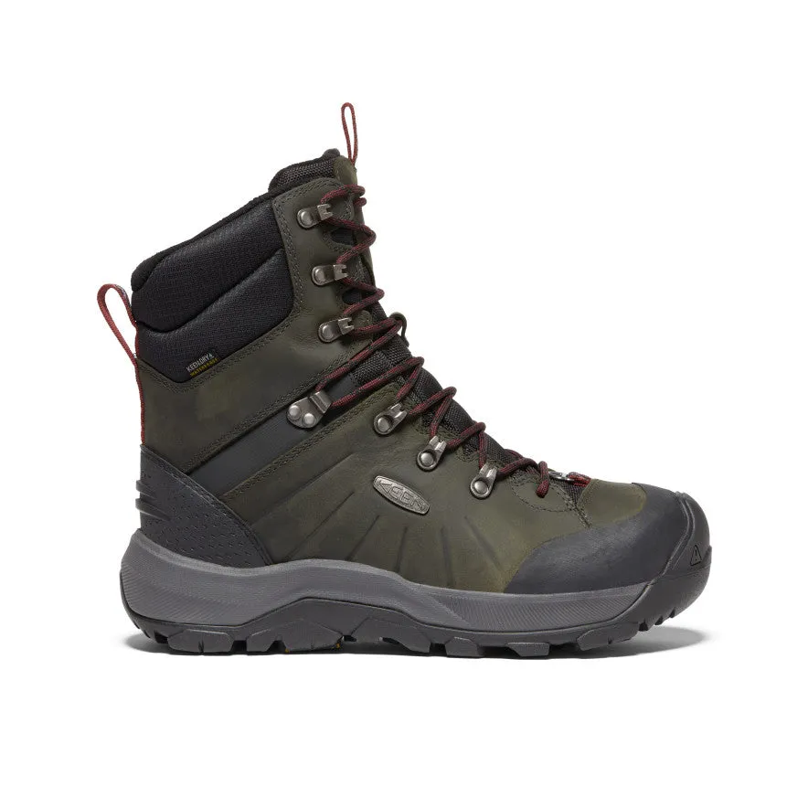 Men's Revel IV High Polar Waterproof Boot  |  Magnet/Red Carpet Outsole cradle secures the foot during direction changes Motion Comfort
