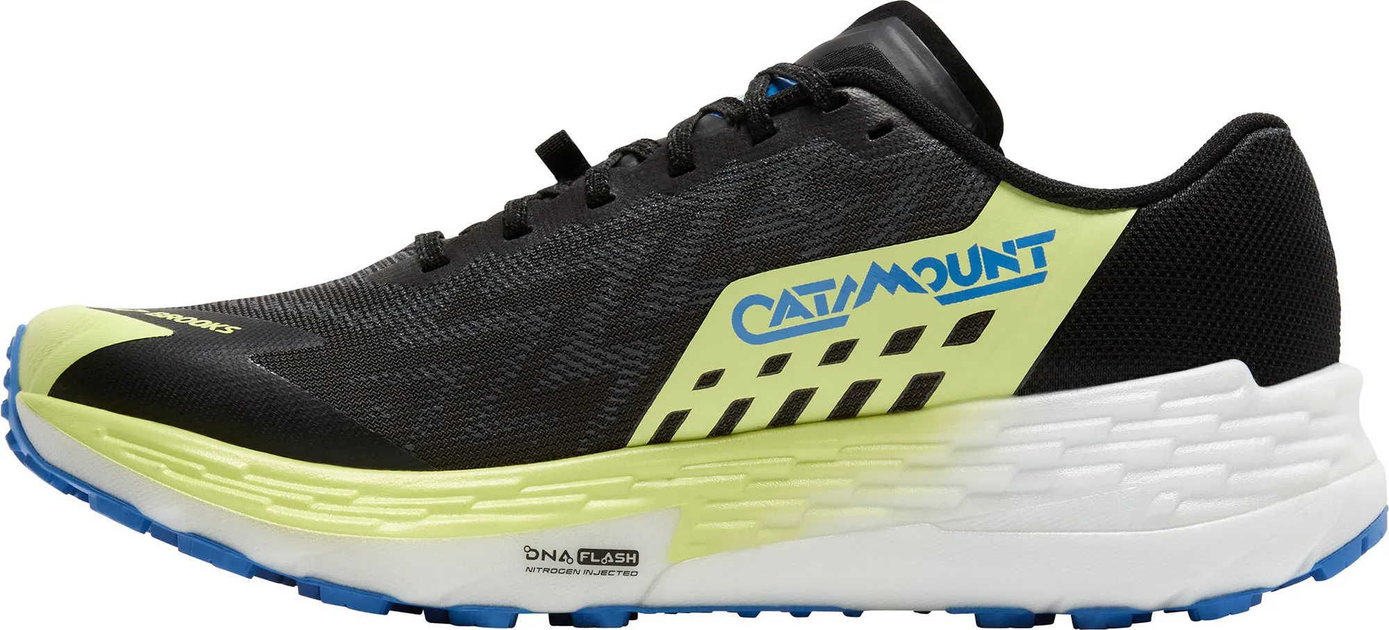 Brooks Catamount 4 Mens Trail Running Shoes - Black Anti Abrasion Motion Zone
