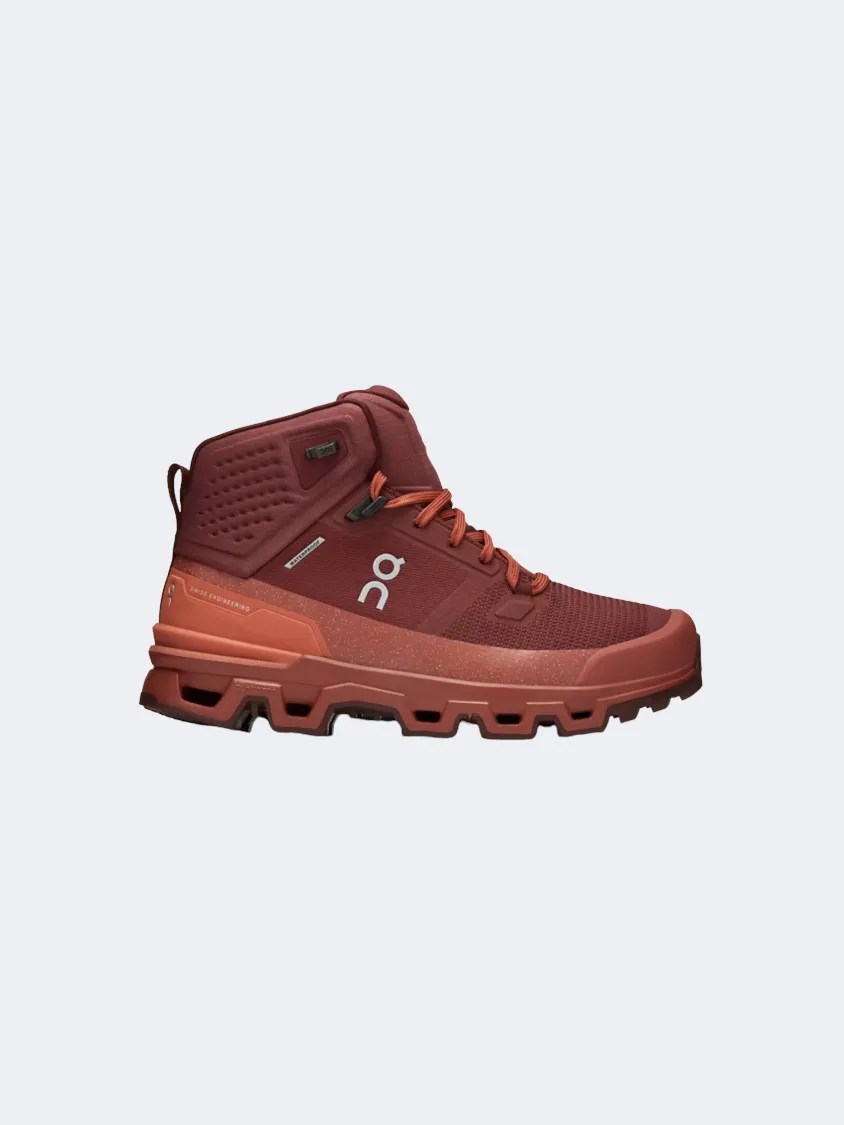On Cloudrock Waterproof 2 Women Hiking Shoes Beet/Auburn Outdoor Fitness