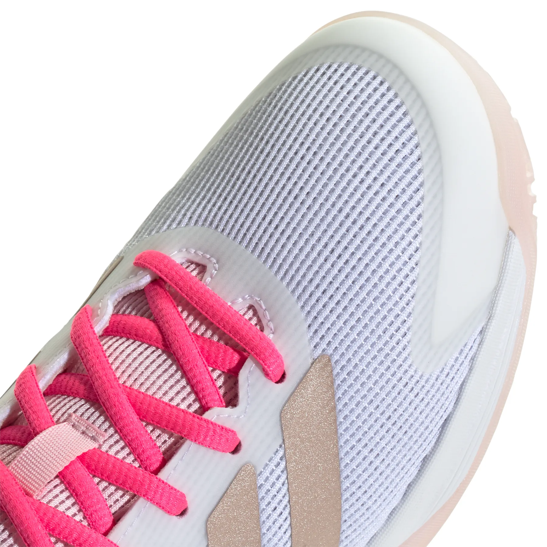 Street Look Adidas Ubersonic Tennis Shoes Kids - Off White / Silver Metallic / Powder Plum