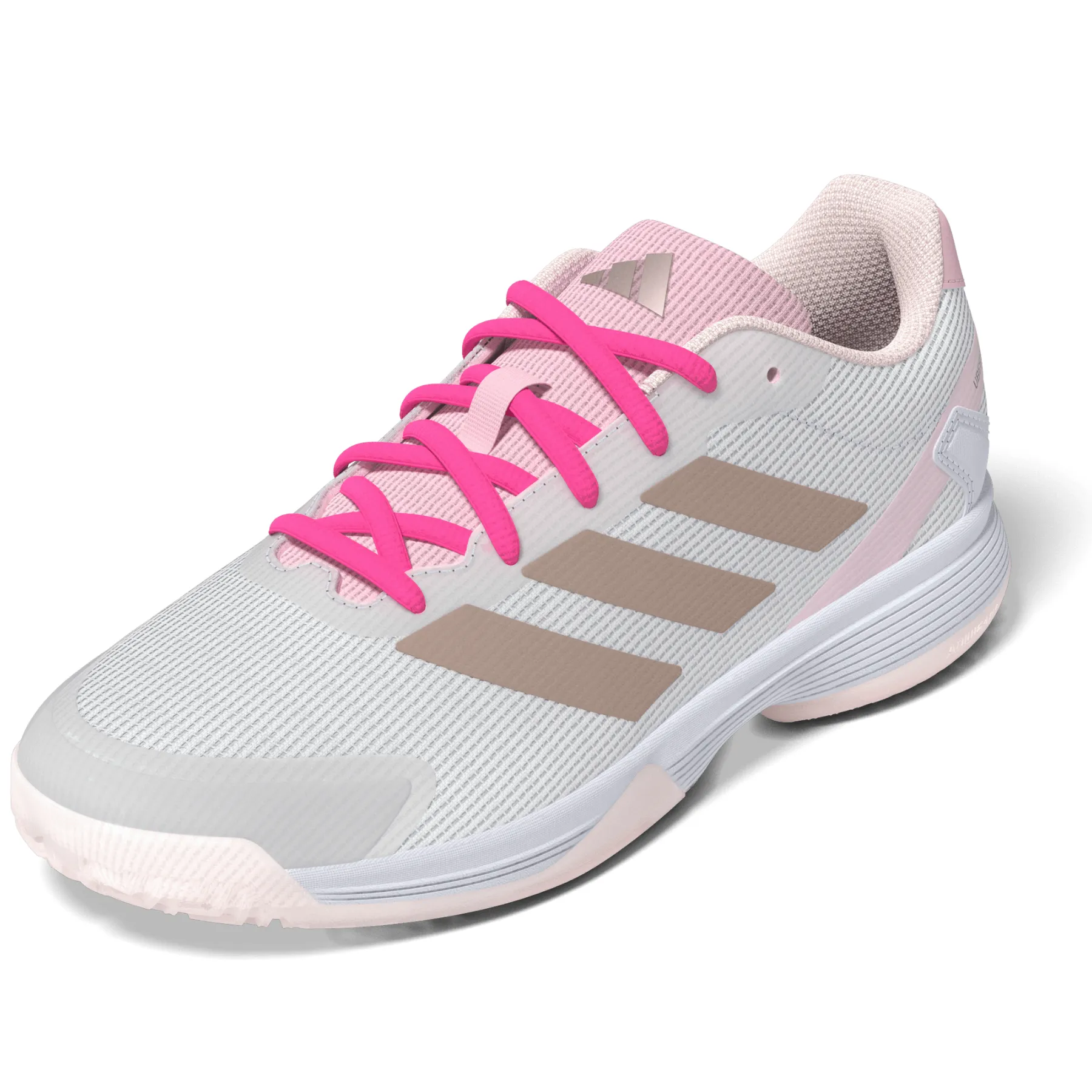 Adidas Ubersonic Tennis Shoes Kids - Off White / Silver Metallic / Powder Plum synthetic leather Comfort Design