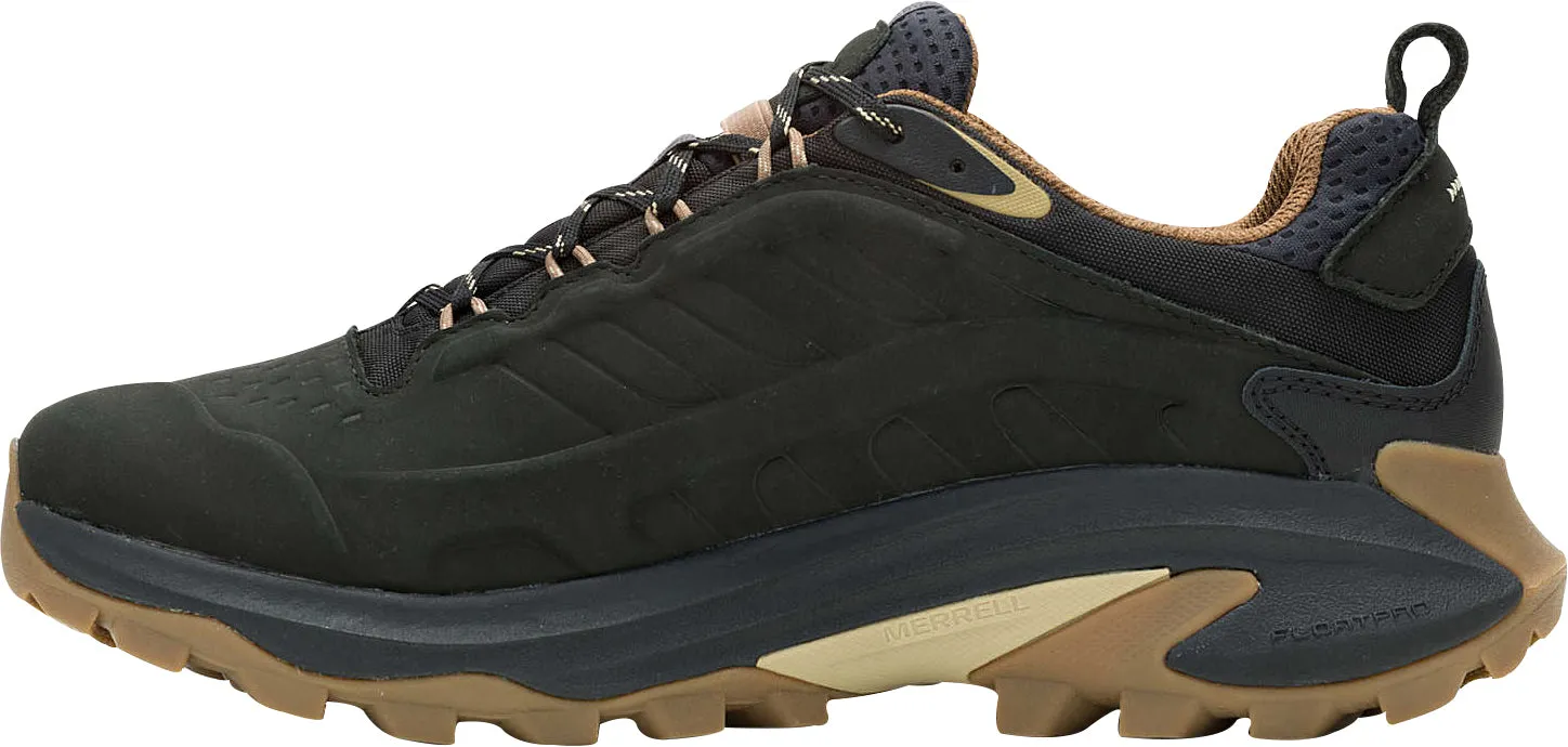 Landscape Hiking Merrell Moab Speed 2 Leather Waterproof Mens Walking Shoes - Black