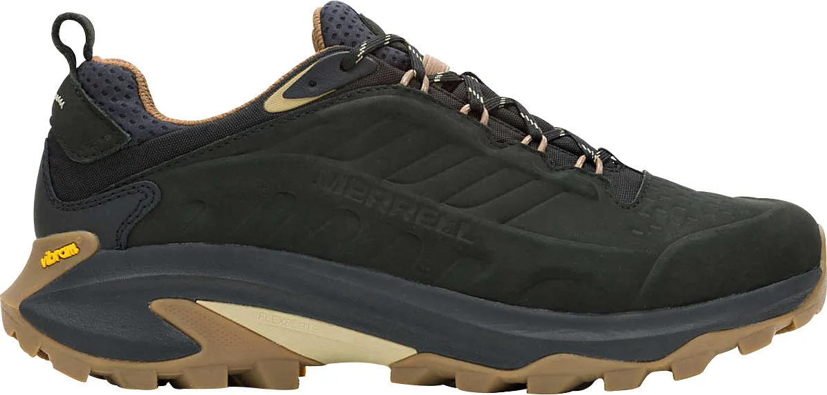 Stable Step Design Merrell Moab Speed 2 Leather Waterproof Mens Walking Shoes - Black