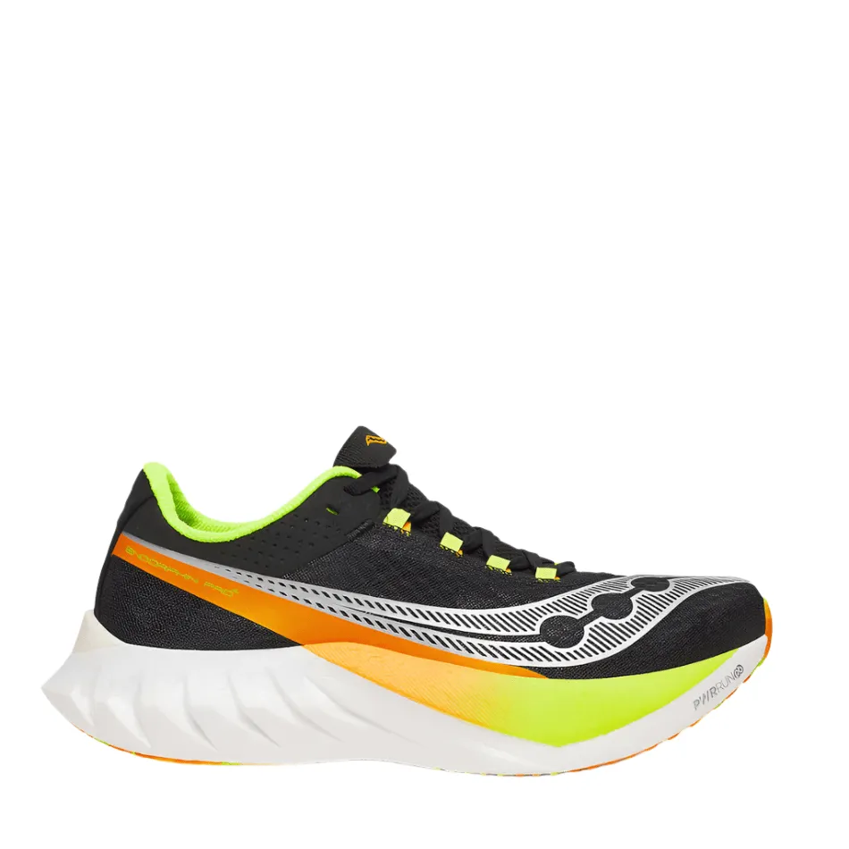 Saucony Men's Endorphin Pro 4 Running Shoes in Black/Vo2 AW25 lightweight - material shoes ergonomic - design - efficiency shoes