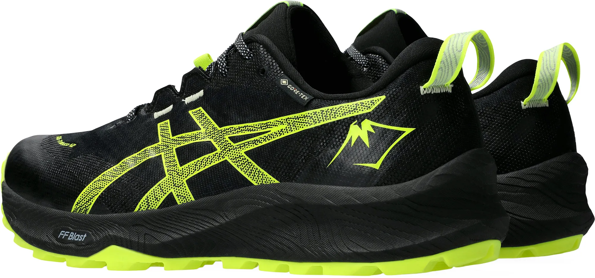 Stretch Grip Asics Gel Trabuco 12 GORE-TEX Mens Trail Running Shoes - Black