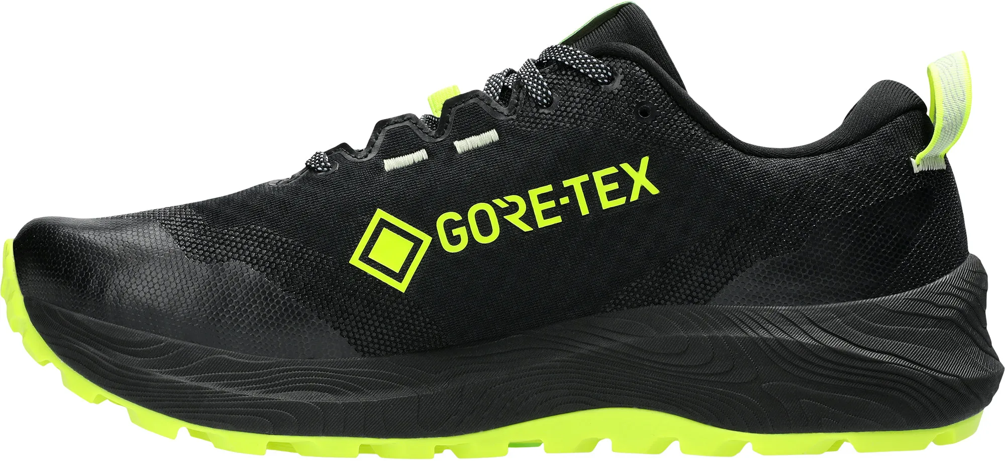Midfoot structure offers consistent responsiveness Asics Gel Trabuco 12 GORE-TEX Mens Trail Running Shoes - Black