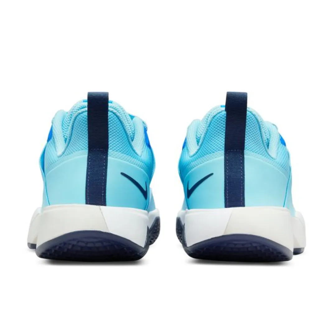 Health Seekers Memory Foam Nike Court Vapor Lite Men's Hard Court Tennis Shoes - Blue Chill/Midnight Navy-Phantom-White