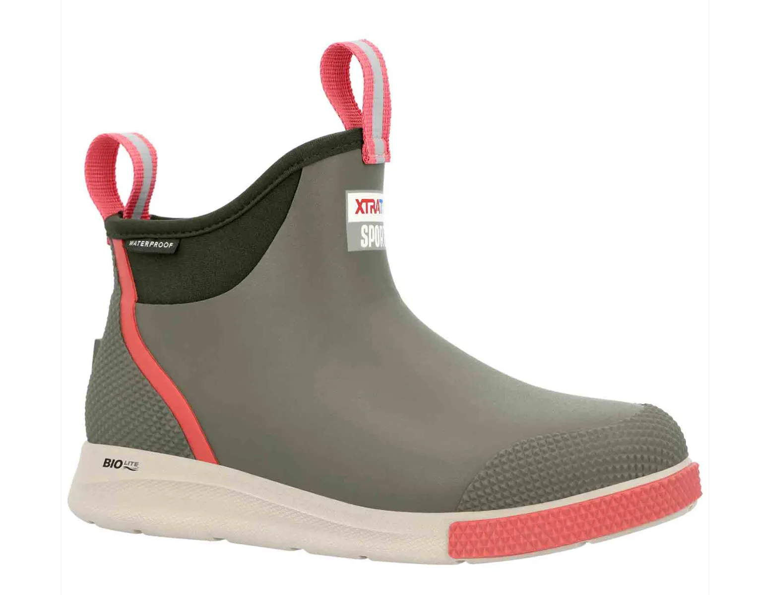 Cozy Comfort Chill-Proof Gear XTRATUF Women's Ankle Deck Boot Sport - Olive