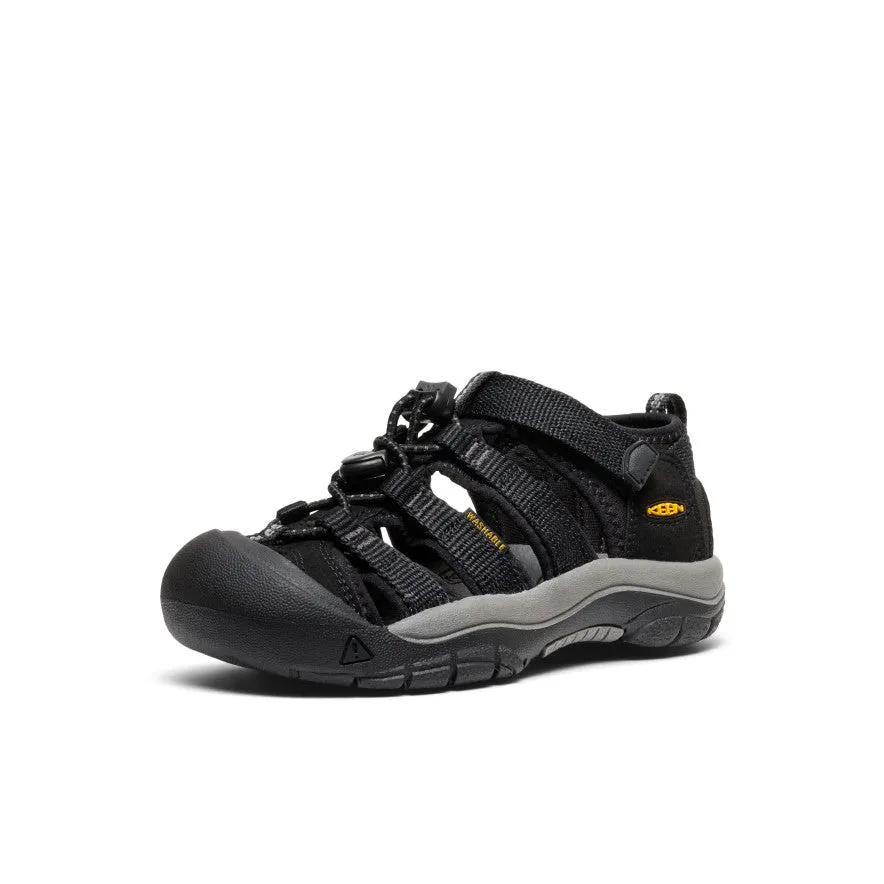 Action Wear Supportive Fit Little Kids' Newport H2  |  Black/KEEN Yellow