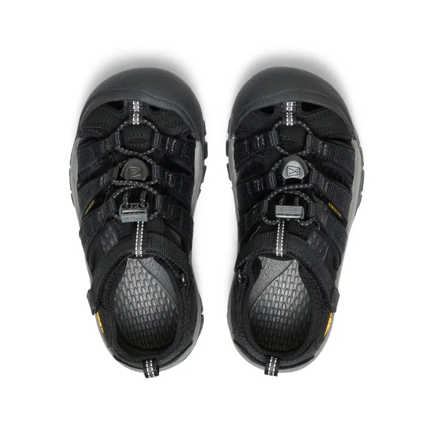 Cool Mesh Little Kids' Newport H2  |  Black/KEEN Yellow