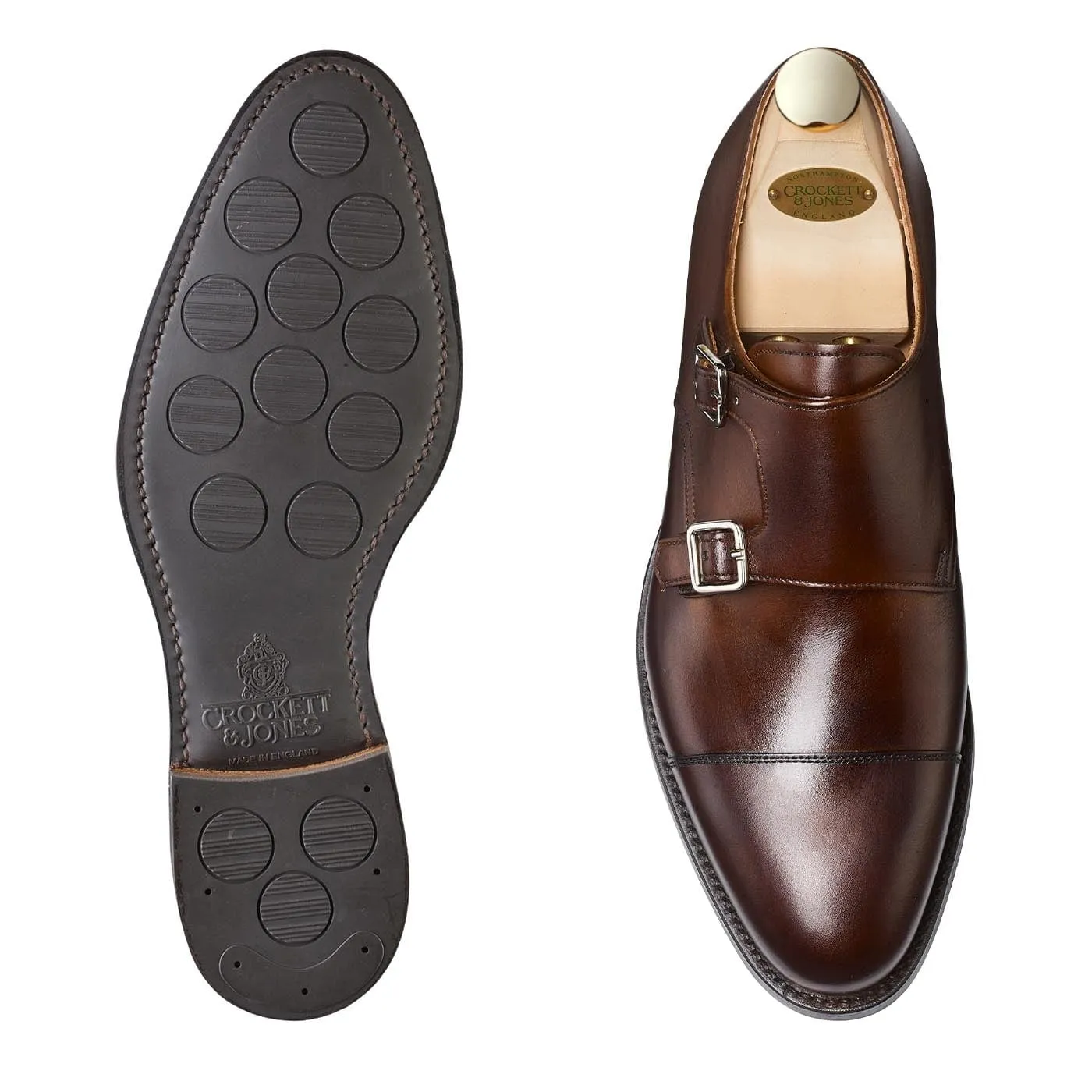 Perforated Details French Mood Lowndes 4 Dark Brown Burnished Calf