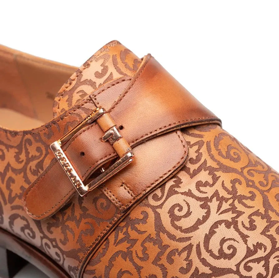 Style: Soria Monkstrap Camel Vintage Look Mark Guard