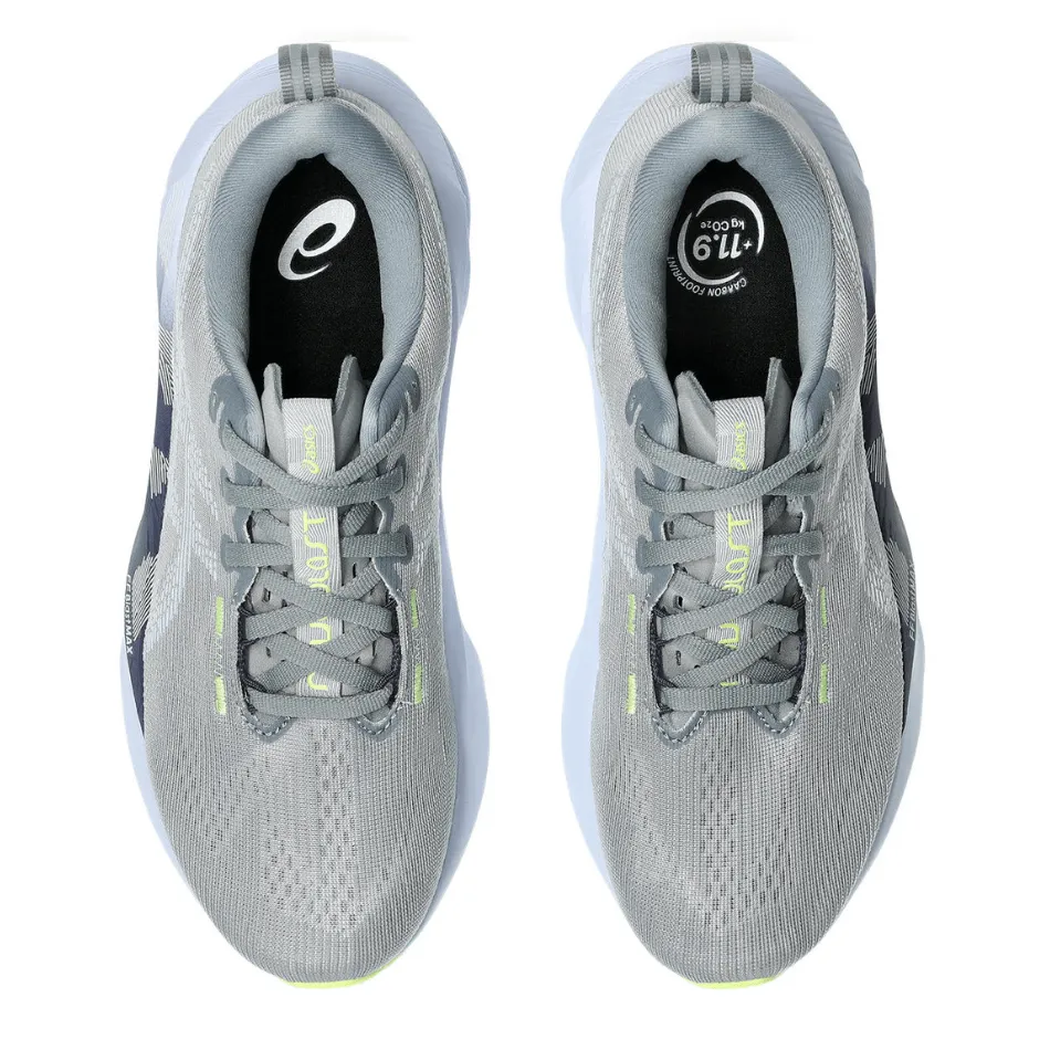 ASICS Women's NOVABLAST 5 Running Shoes in Gravel/Blue Fade AW25 machine - washable running option