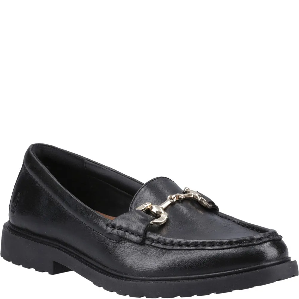 Black Verity Snaffle Loafers Modern Design Hold Steps
