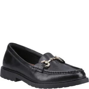 Black Verity Snaffle Loafers Modern Design Hold Steps