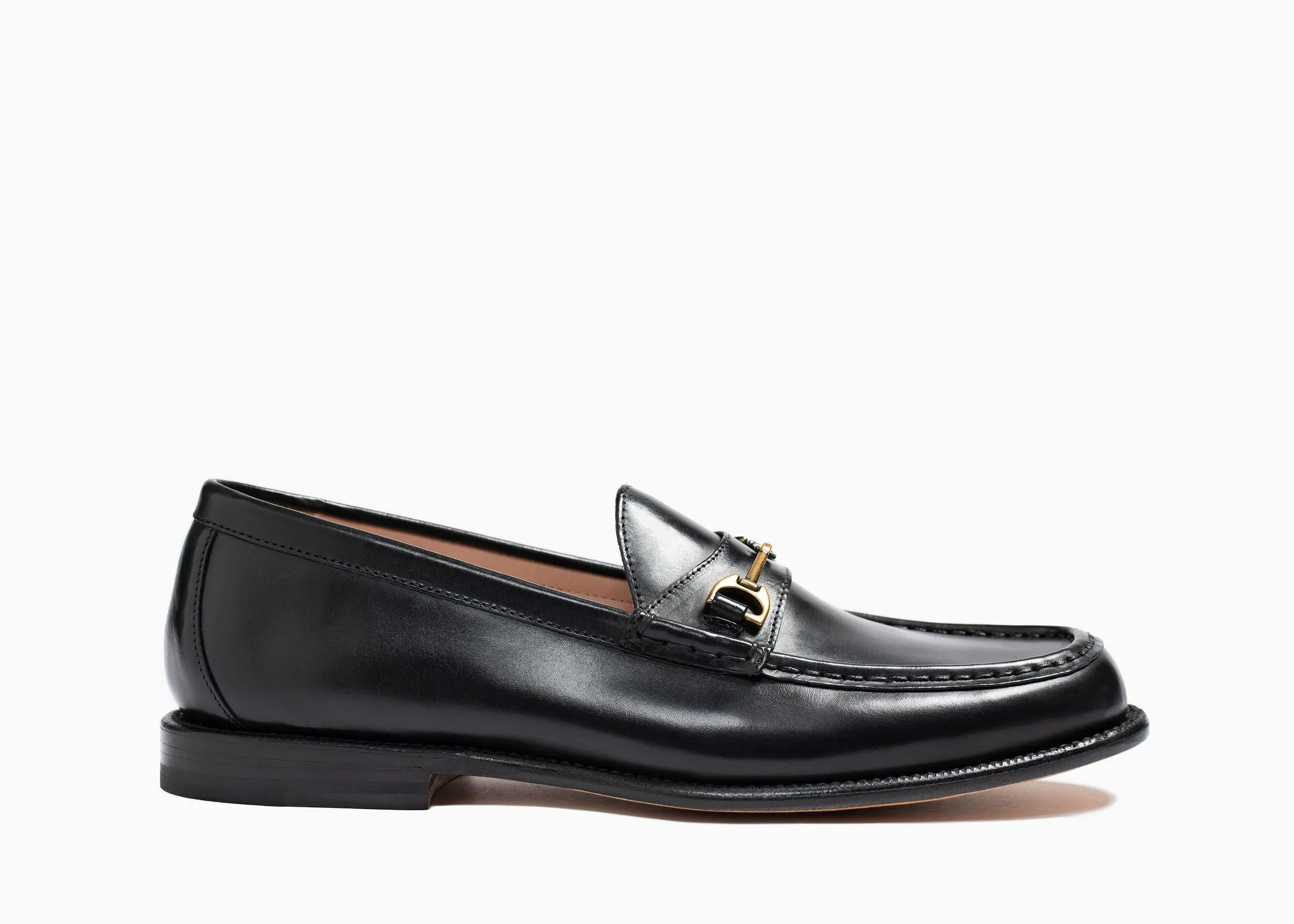 Horsebit Loafer Black Calf Memory Foam Strong Power
