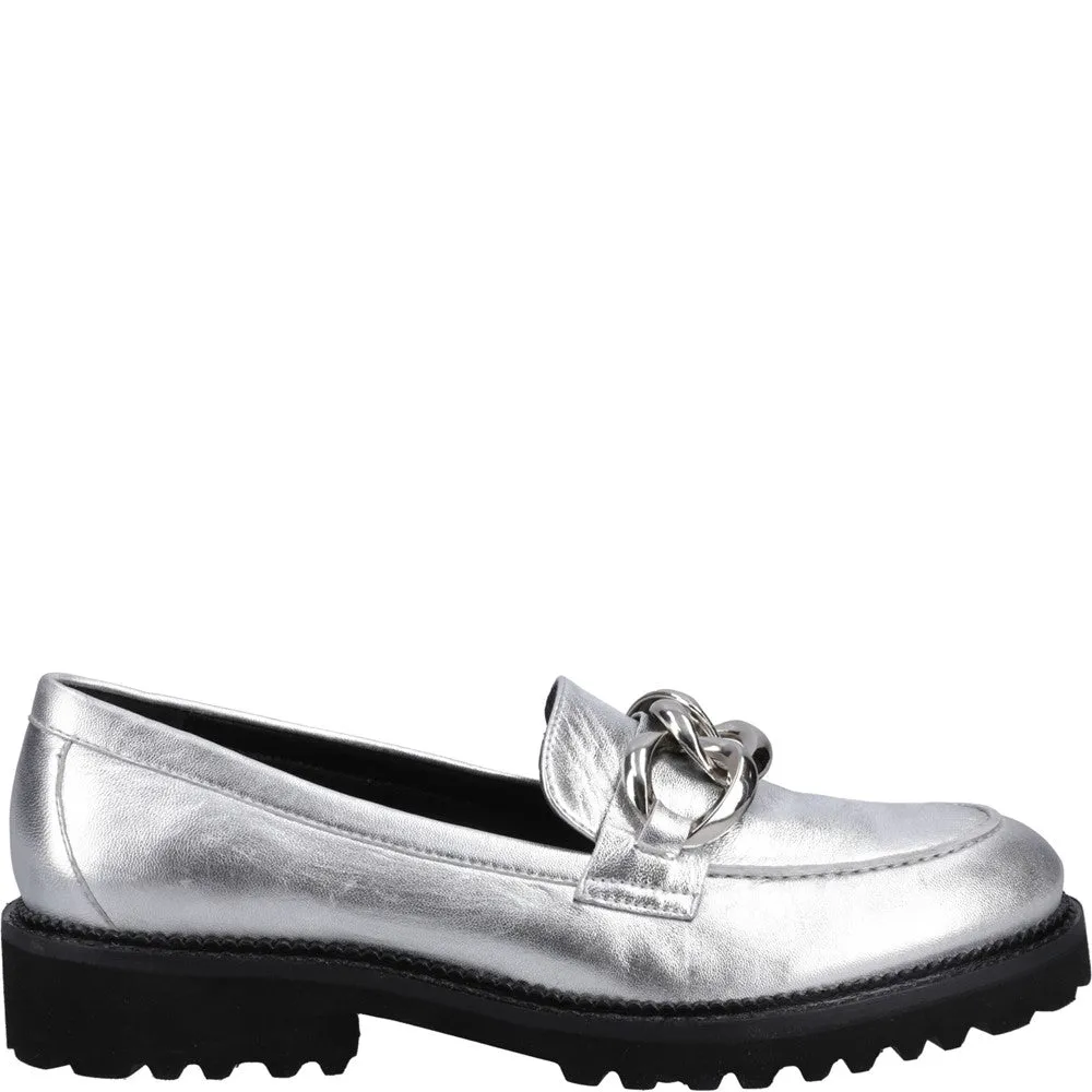 Relaxed Fit Silver Gianna Loafers
