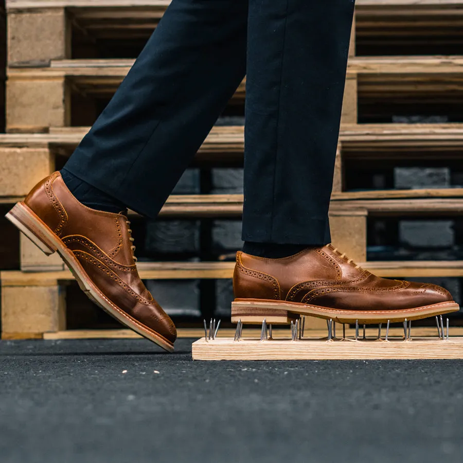 STEEL TOE OXFORD SHOE PILOT AMBER Smart Casual Wear Daywear Comfort