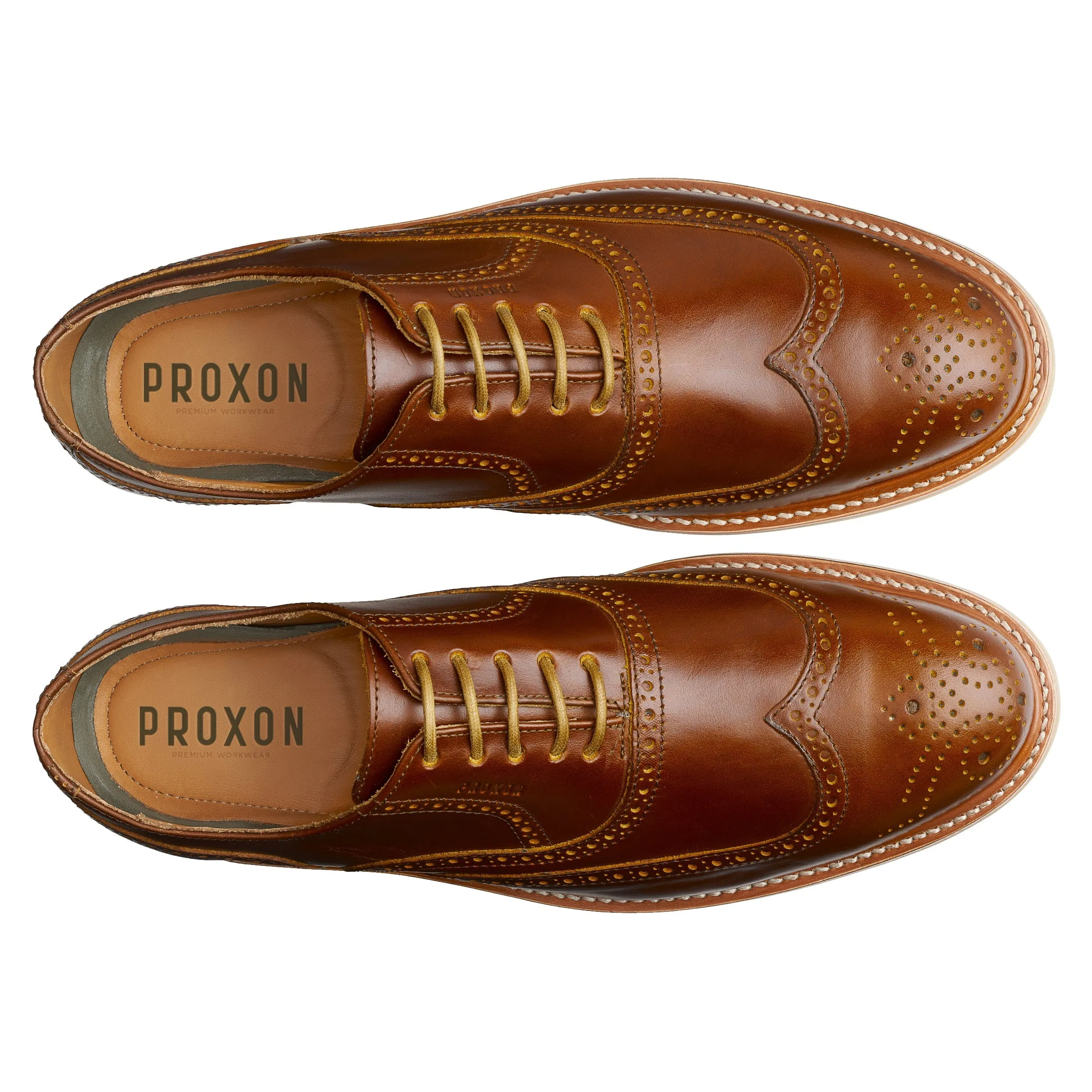 Classic Leather STEEL TOE OXFORD SHOE PILOT AMBER