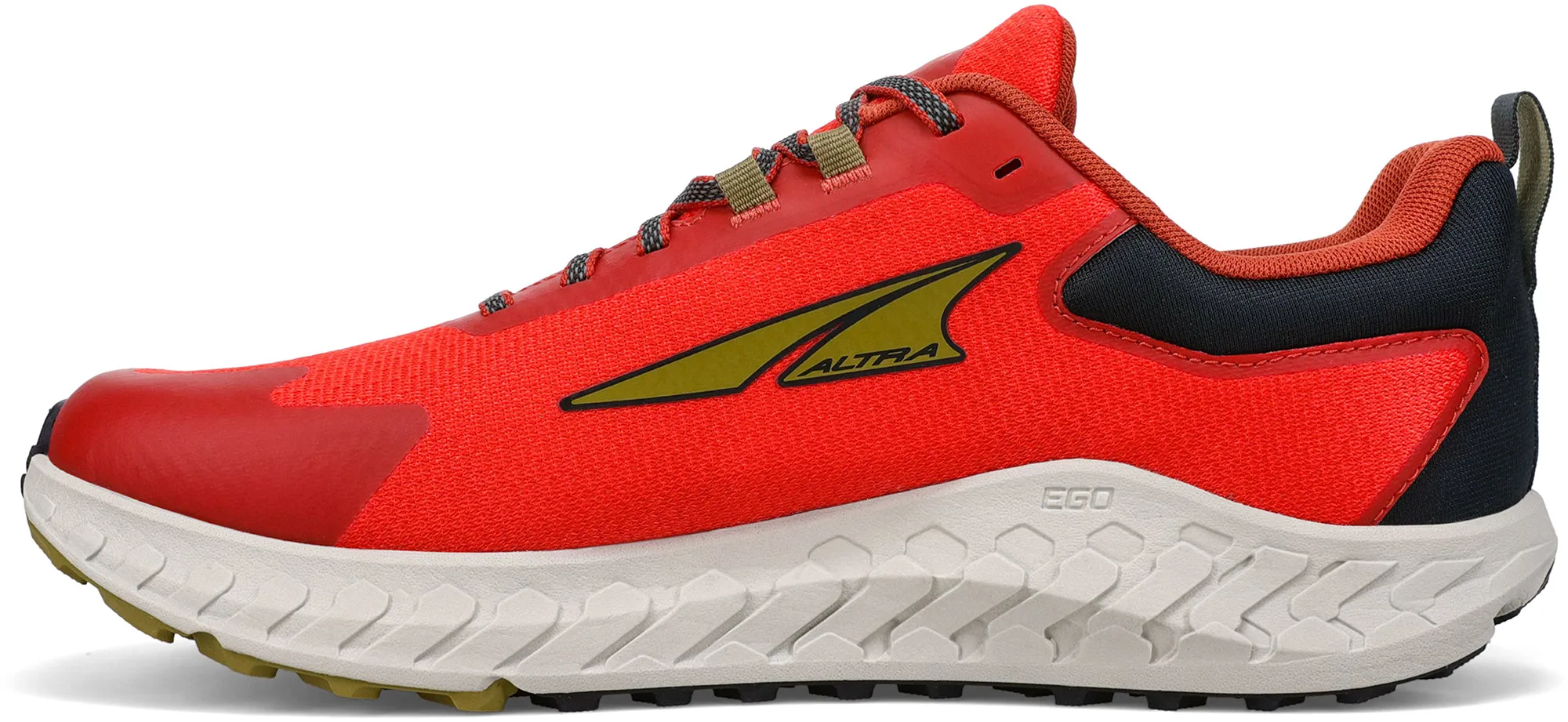Altra Outroad 2 Mens Trail Running Shoes - Red Textile lining ensures a smooth feel on contact