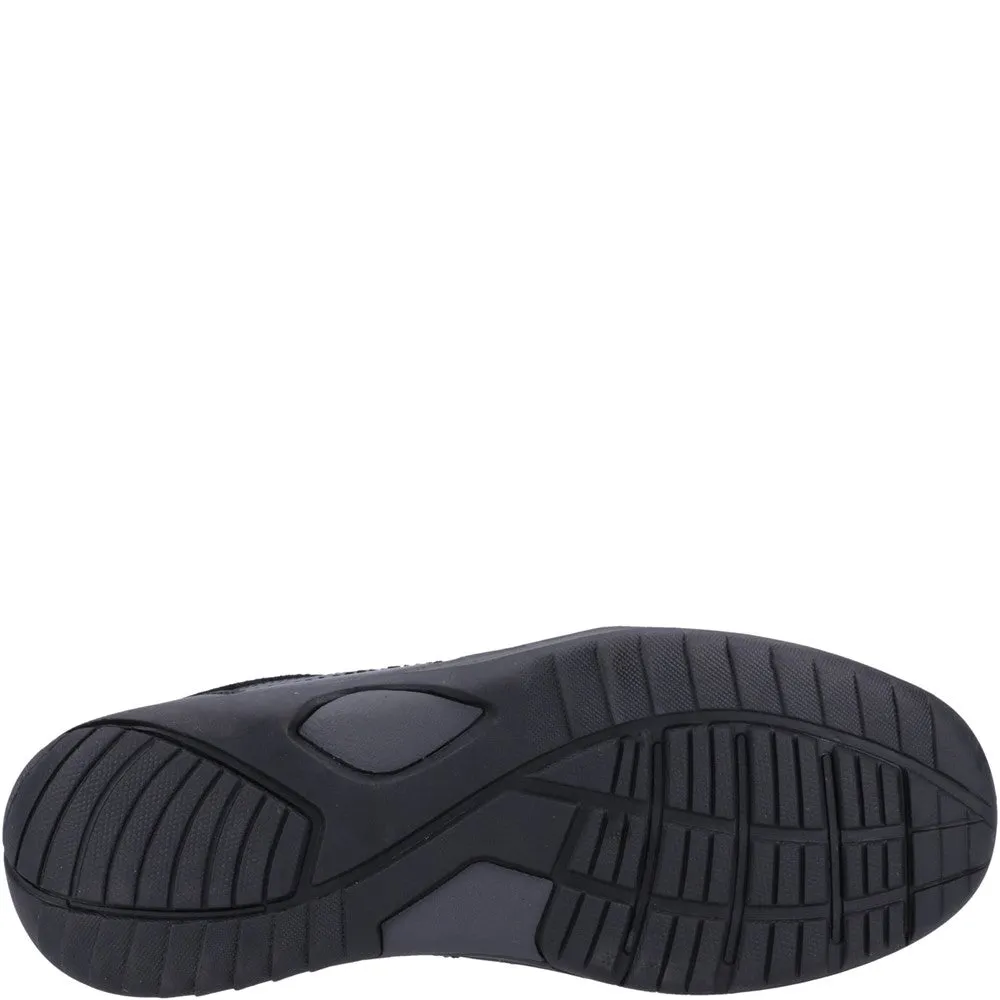 Black Donald Slip On Shoes Modern Casual Style Slip-ons