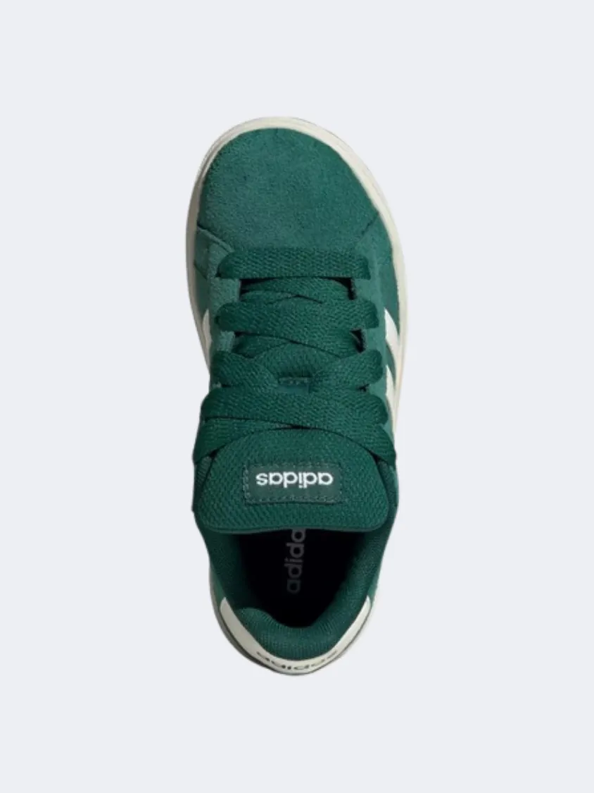 Adidas Grand Court 00S Ps Boys Sportswear Shoes Green/Off White/Gum Picnic Easy Chic Cool