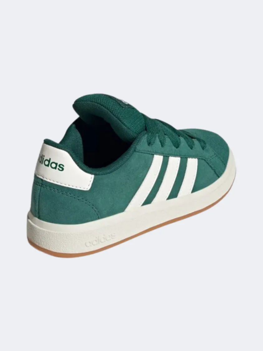 Yoga Base Adidas Grand Court 00S Ps Boys Sportswear Shoes Green/Off White/Gum