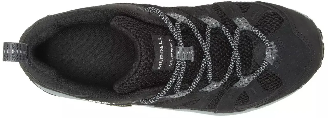 Merrell Alverstone 2 GORE-TEX Womens Walking Shoes - Black Flexible Motion