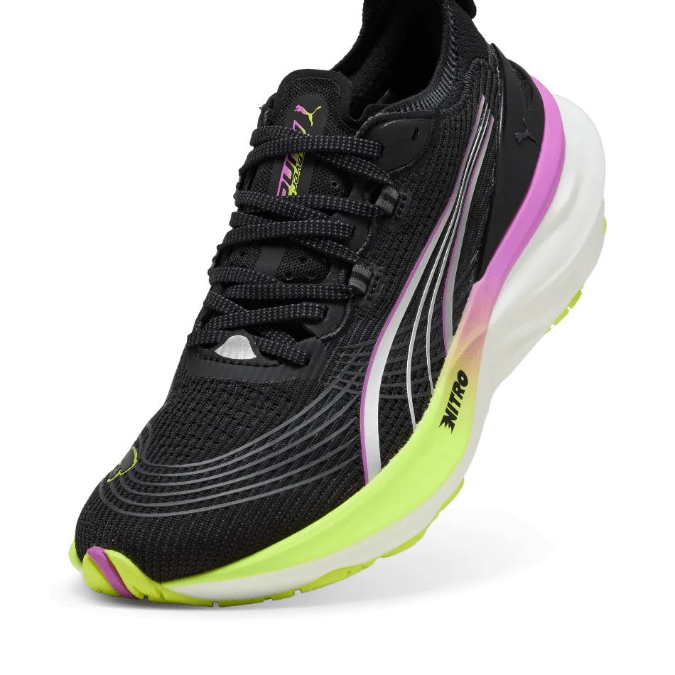 athletic footwear for running Puma Women's ForeverRun NITRO 2 Running Shoes in Puma Black/Pure Magneta SS25
