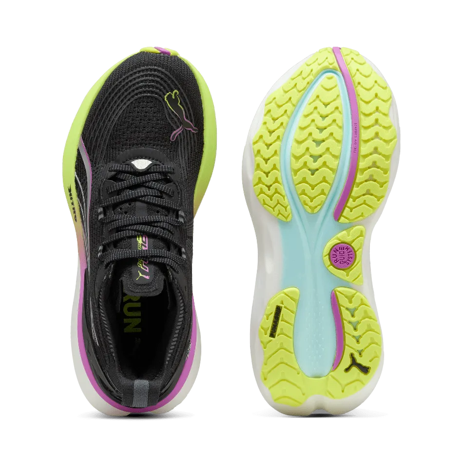 diabetic running shoes street shoes Puma Women's ForeverRun NITRO 2 Running Shoes in Puma Black/Pure Magneta SS25