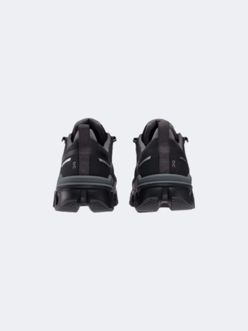 On Cloudwander Waterproof Women Hiking Shoes Black/Eclipse Robust design Stability frame