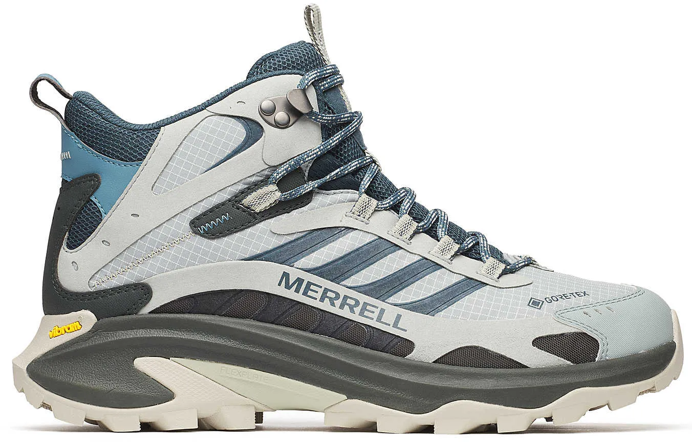 Merrell Moab Speed 2 Mid GORE-TEX Mens Walking Boots - Grey Running Heat Ready