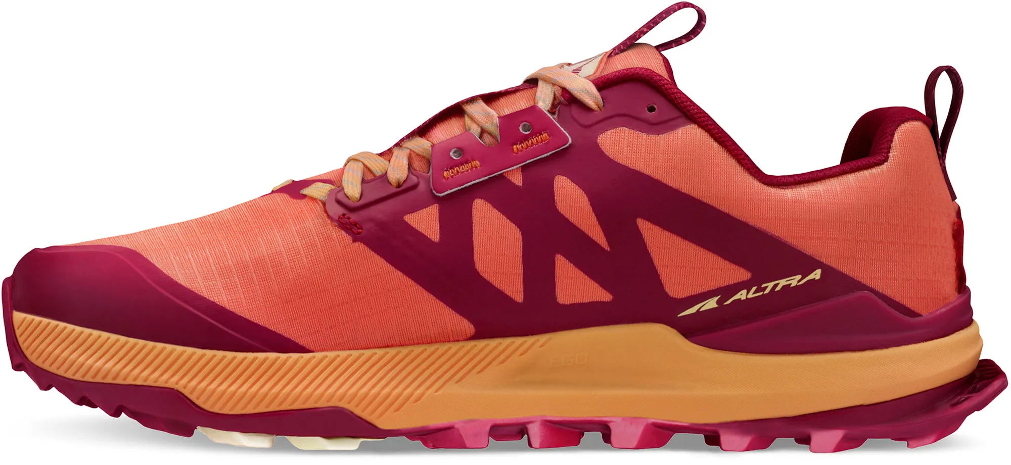 Power Moves Secure Hold Altra Lone Peak 8 Womens Trail Running Shoes - Red