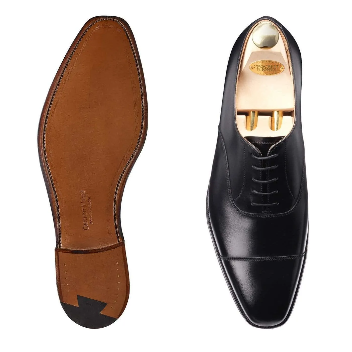 Hallam Black Calf Smart Slip On